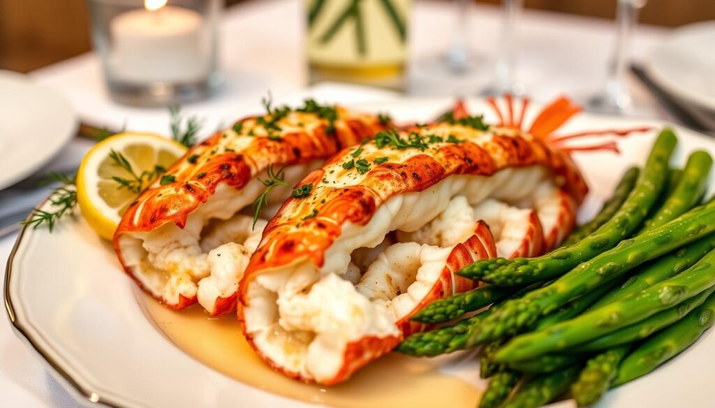 Broiled Lobster Tails Presentation Broiled Lobster Tails Presentation