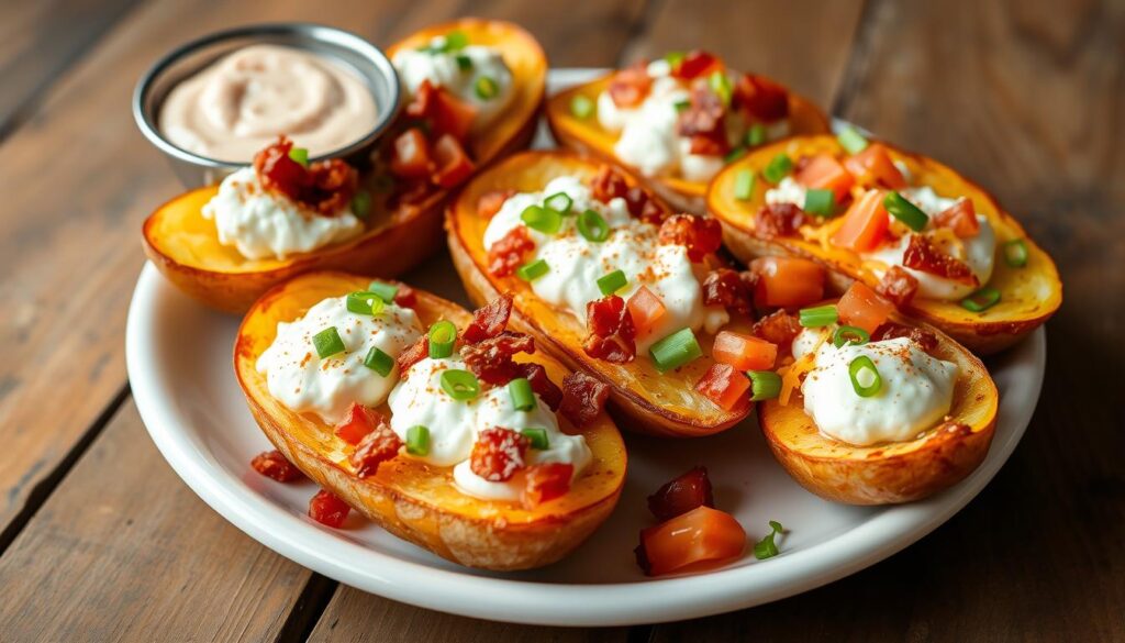 Loaded Air Fryer Potato Skins with Toppings Loaded Air Fryer Potato Skins with Toppings