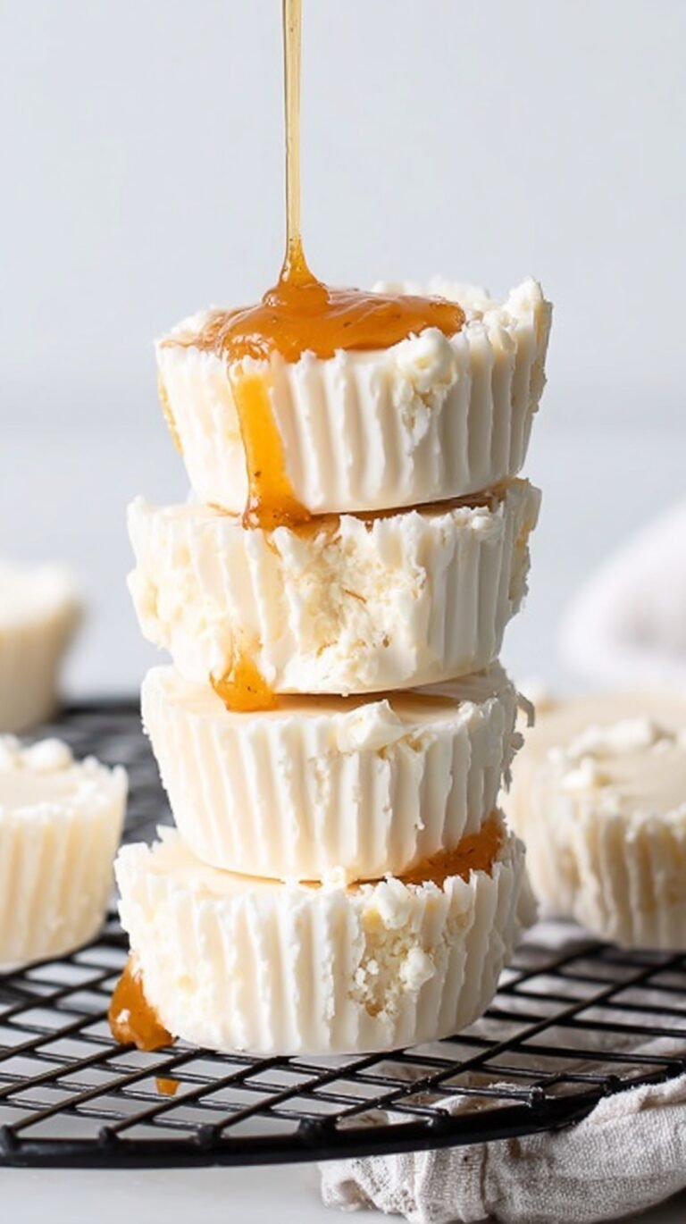 A tray of 12 creamy keto cheesecake fat bombs on parchment paper.