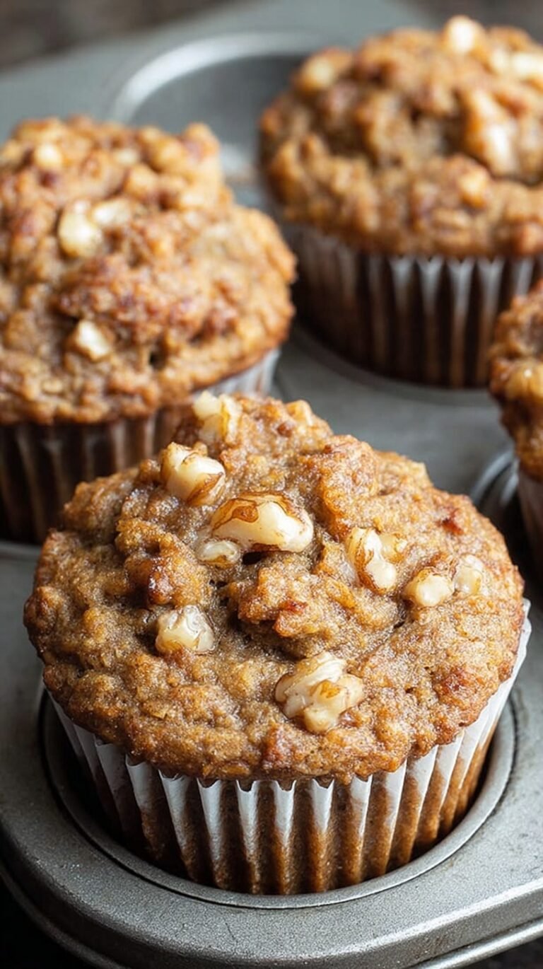 Golden brown coconut flour banana muffins lined up on a wire cooling rack