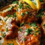 Golden pan-seared chicken breasts glazed with a glossy honey cinnamon butter sauce in a cast iron skillet.