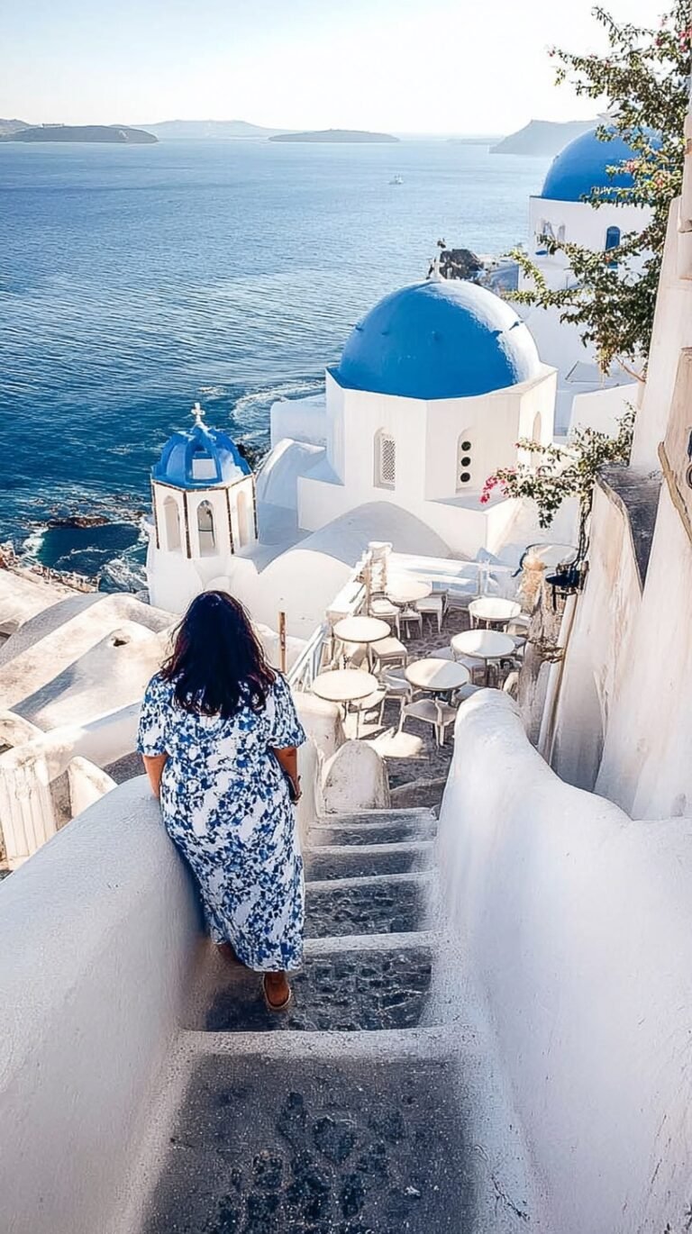 Golden brown Santorini tomato fritters served on a plate with fresh herbs and feta cheese