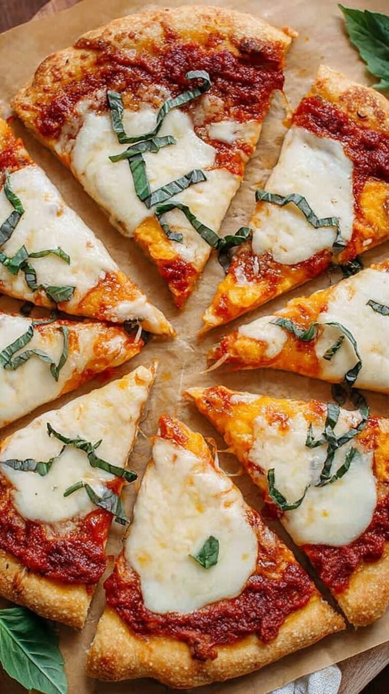 A golden brown whole wheat pizza topped with green peppers, red onions, and spinach on a baking sheet.