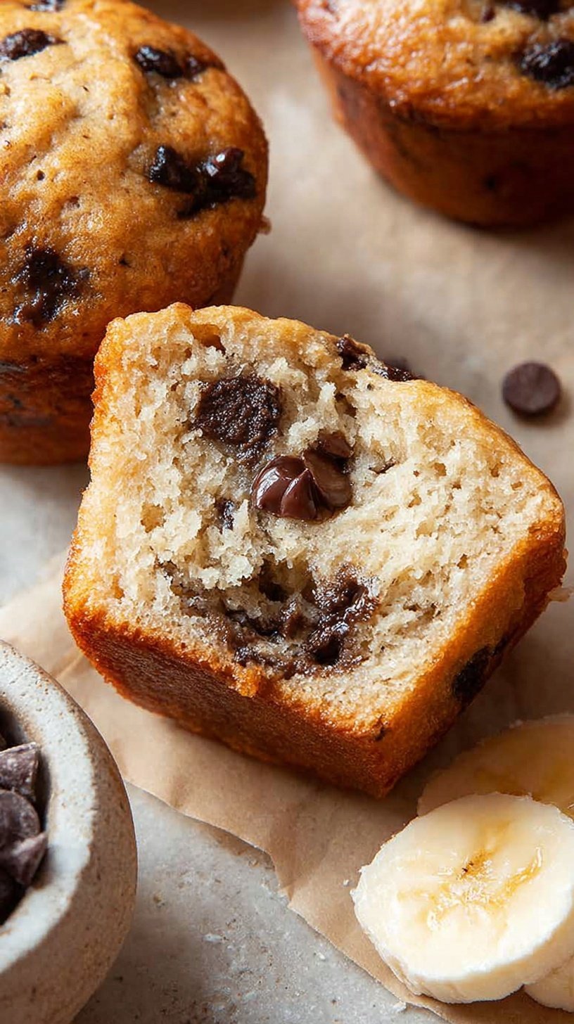 Freshly baked banana protein muffins on a wire cooling rack