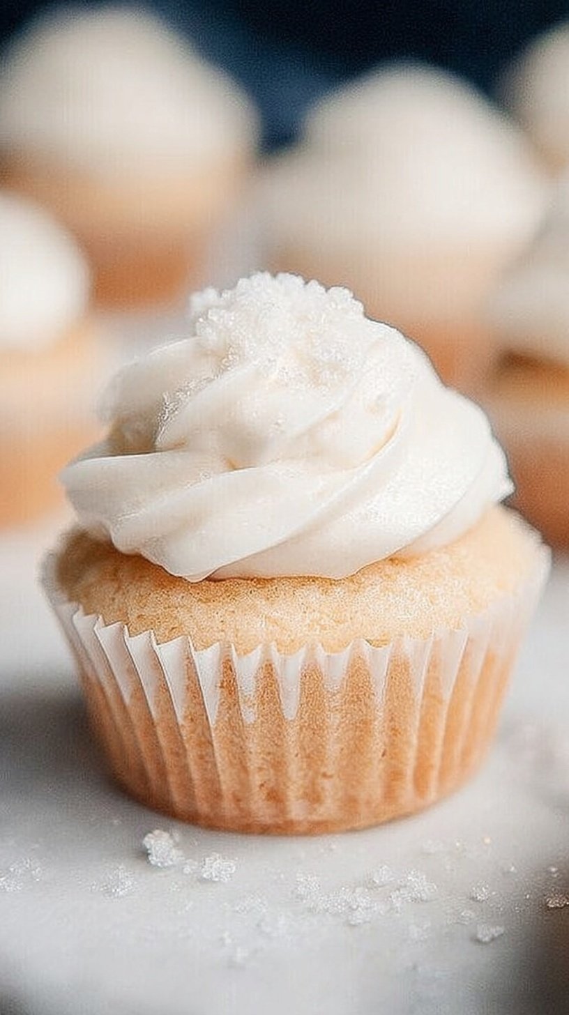 A tray of golden healthy vanilla cupcakes sitting on a wire cooling rack.