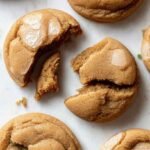 A plate of soft healthy sugar cookies made with almond flour and maple syrup