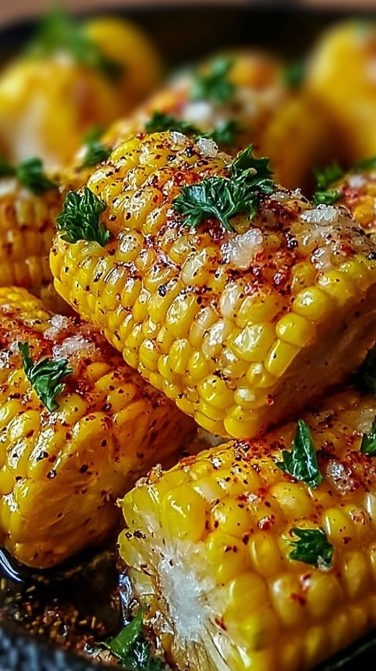 A skillet filled with golden honey butter corn and melted cream cheese