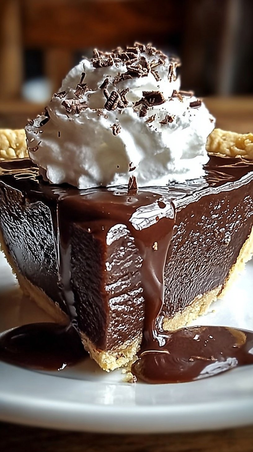 A warm square of chocolate cake being scooped to reveal a thick, glossy hot fudge sauce underneath.
