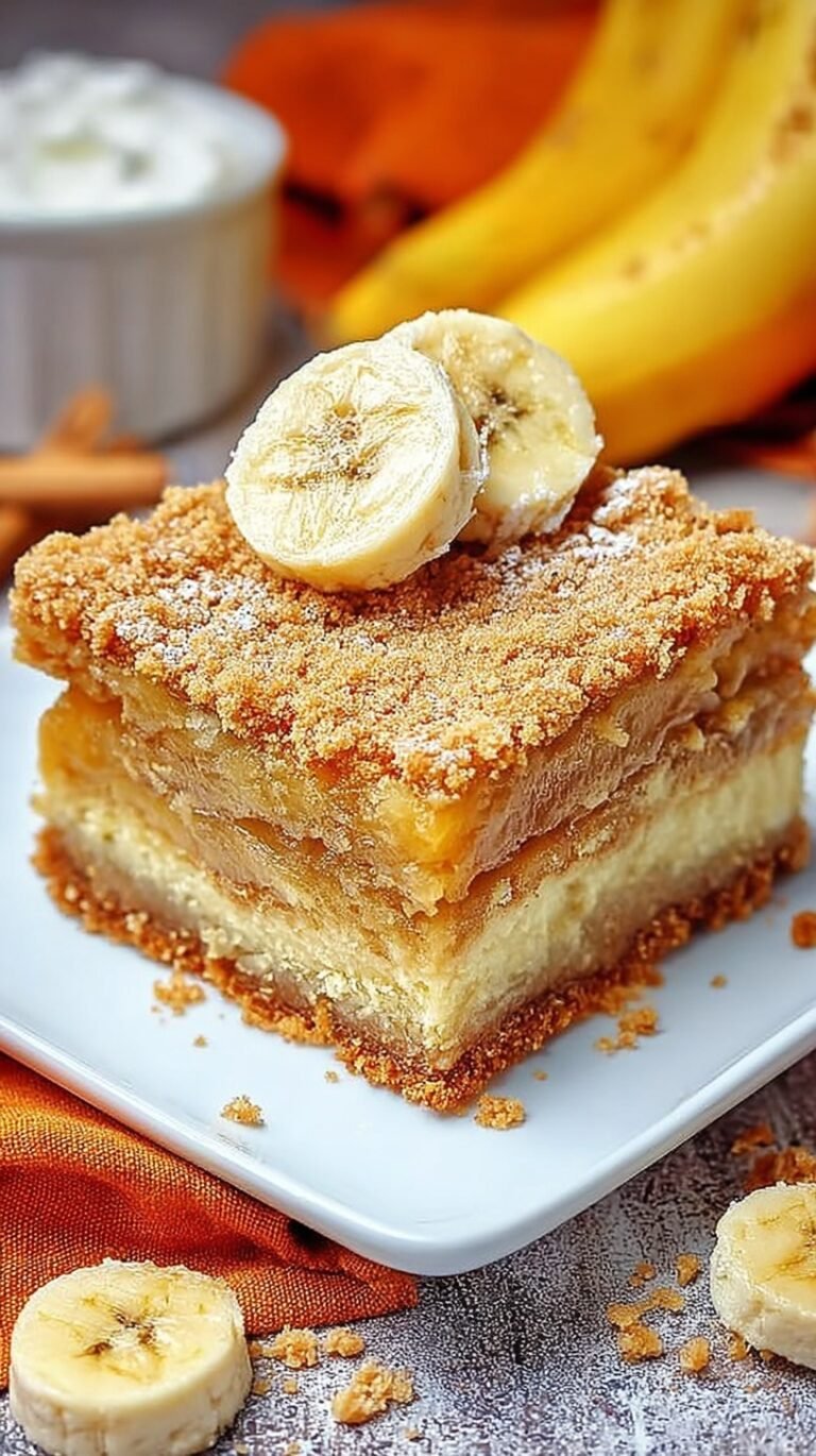 A stack of golden brown banana blondies with chocolate chips on a cooling rack.