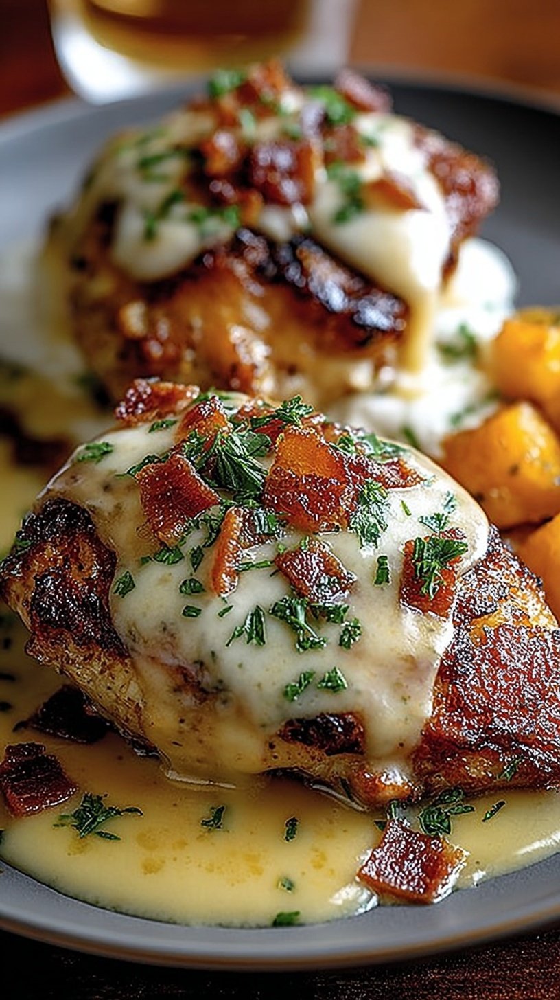 Grilled chicken breast topped with honey mustard, sautéed mushrooms, crisp bacon, and melted Colby Jack cheese.