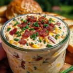 A bowl of creamy Boat Dip topped with cilantro and served with corn chips.