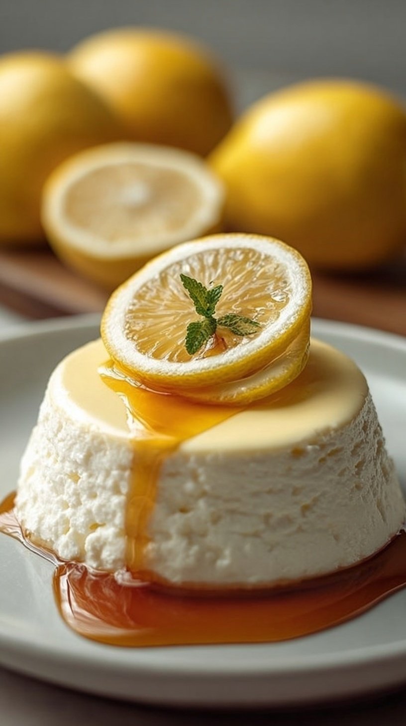 A creamy lemon cheesecake bowl topped with fresh raspberries and crushed graham crackers