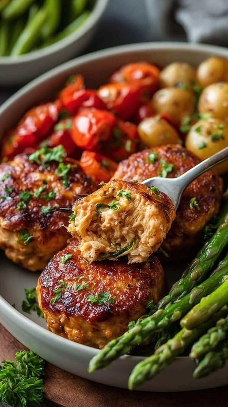 Six colorful bell peppers stuffed with turkey and quinoa topped with melted cheese in a baking dish.