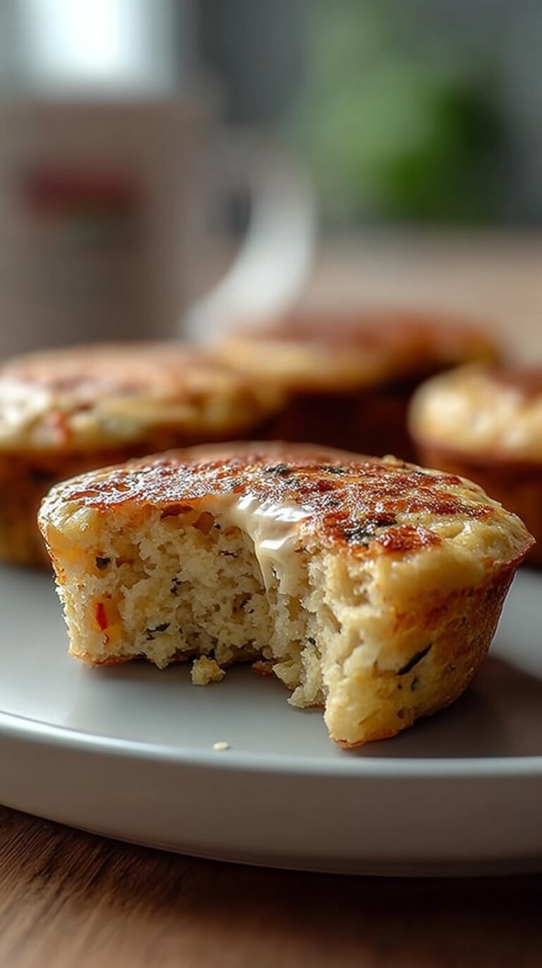 A tray of golden high-protein pancake bites with fresh blueberries on top.