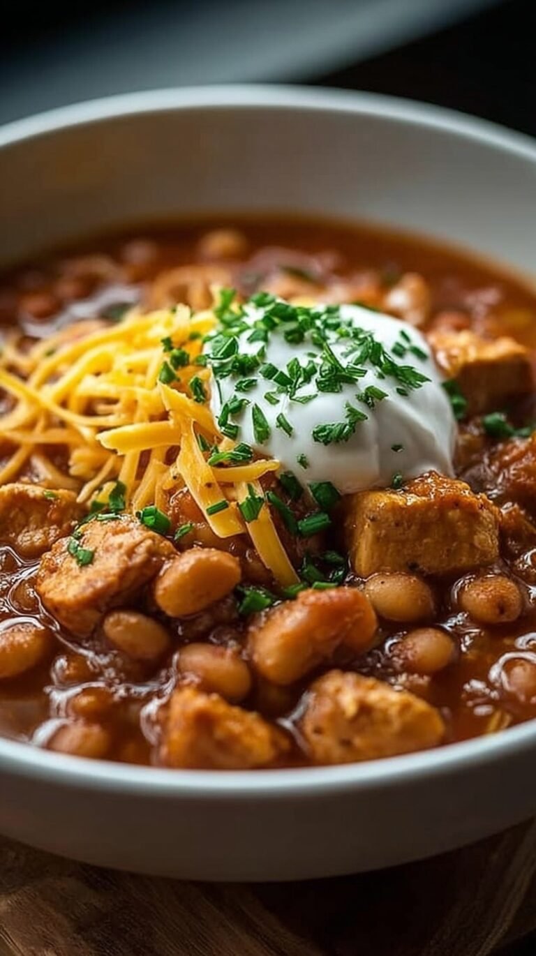 A bowl of white chicken chili with corn and cilantro in a white bowl.