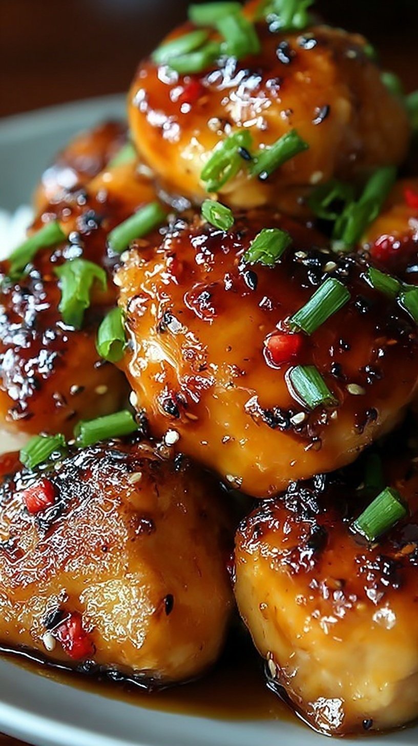 A white bowl filled with shredded Hawaiian chicken, pineapple chunks, and a glossy brown sauce over white rice.