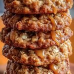 A pile of soft carrot cake oatmeal cookies on a cooling rack with grated carrots nearby