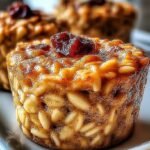 Golden brown baked oatmeal cups filled with diced apples and cinnamon in a muffin tin.