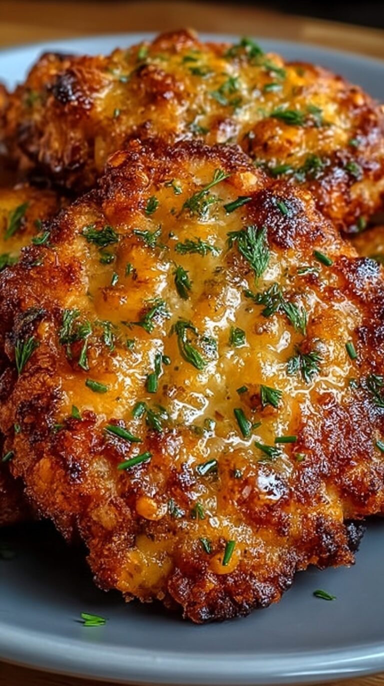 Golden brown crispy chicken tenders on a baking sheet with pickle slices and dipping sauce.