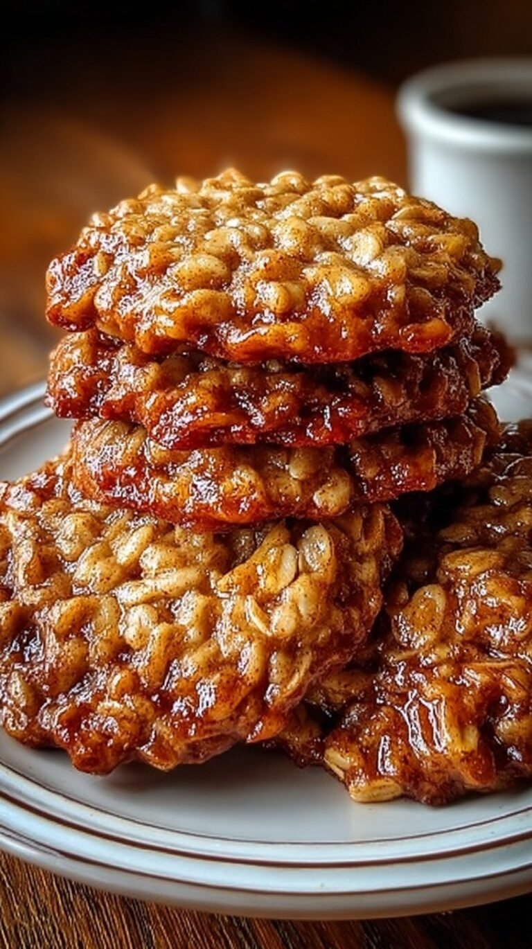 A tray of golden brown apple pie oatmeal cookies on parchment paper
