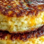 Golden brown sausage and cheddar egg bites in a muffin tin topped with green onions