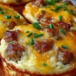 A stack of golden brown cottage cheese hot cakes topped with fresh berries and maple syrup on a white plate.