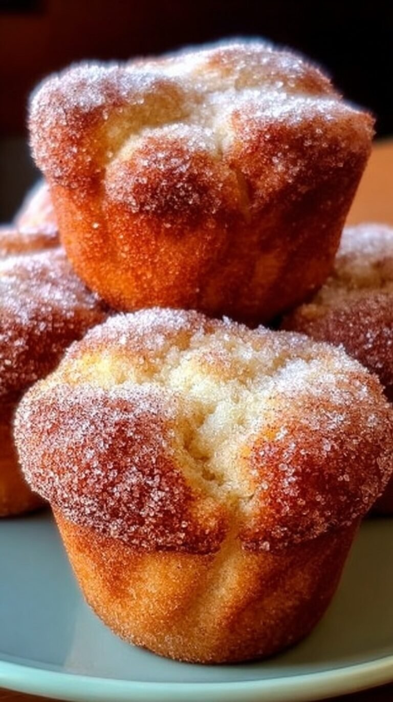 A close up of fluffy muffins coated in cinnamon sugar on a cooling rack.