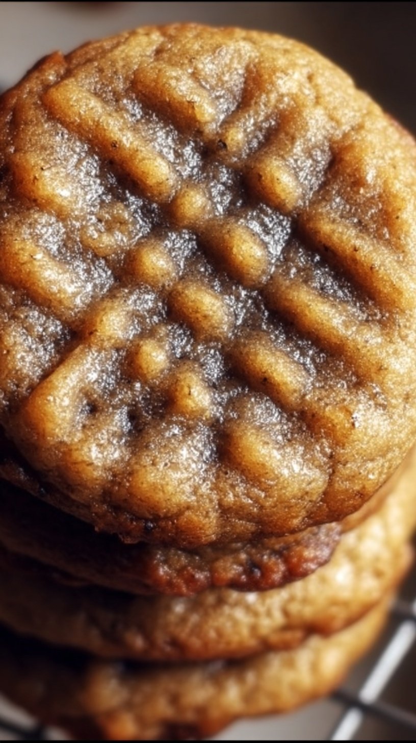 A plate of soft banana bread cookies with chopped walnuts and golden edges.